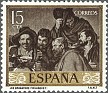Spain 1958 Velazquez 15 CTS Brown Edifil 1238. España 1958 1238. Uploaded by susofe